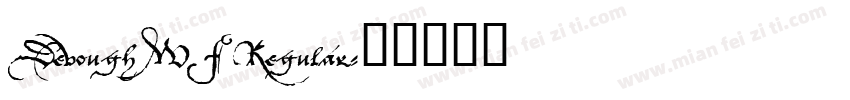 Devough WF Regular字体转换
